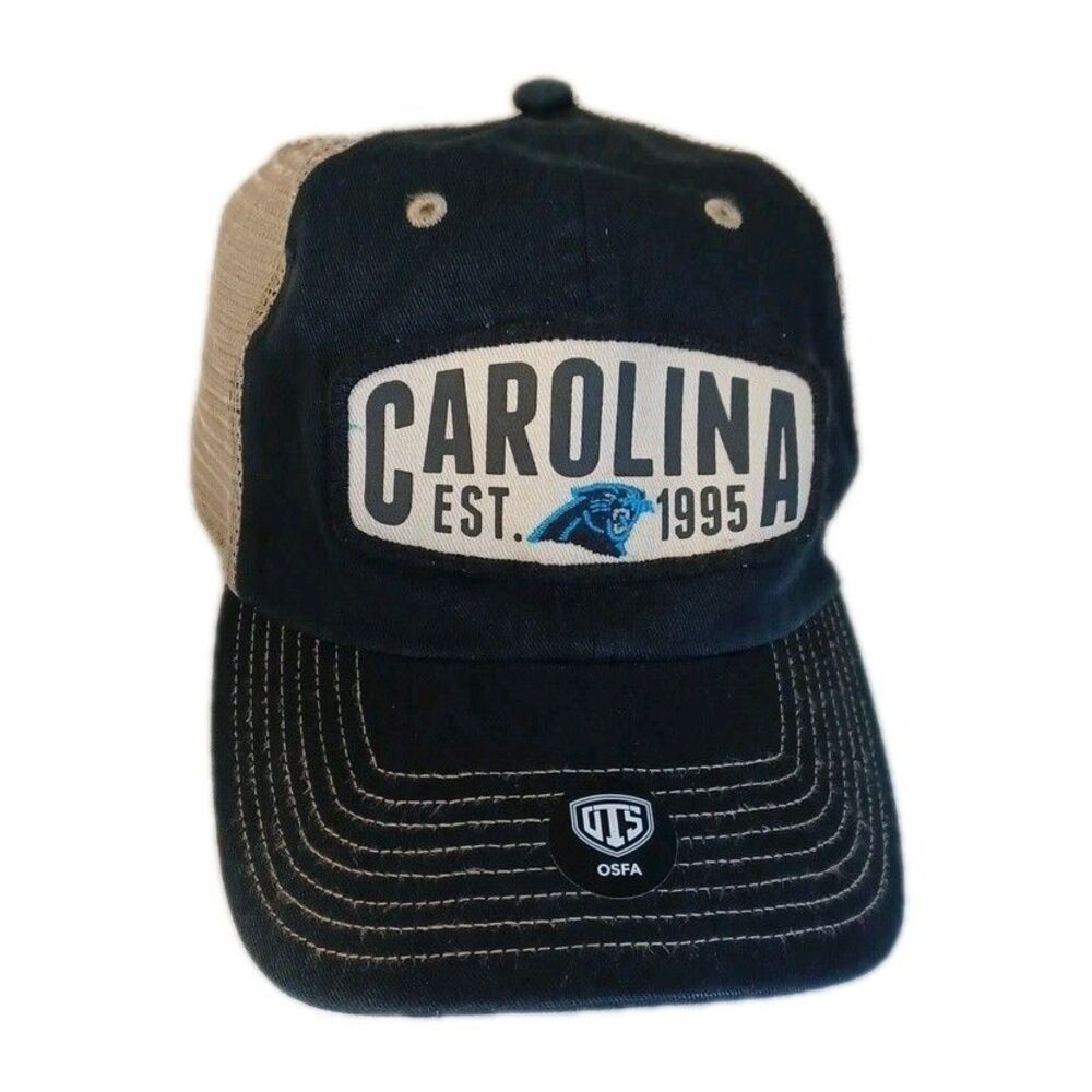 OTS CAROLINA PANTHERS Cap ADJUSTABLE HAT NFL 1995 Vintage Trucker hat